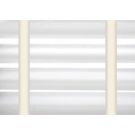 50 mm Alu. persienne - Farve 0150 - Med beige brede stigebånd