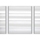 50 mm Alu. persienne - Farve 0150 - Med grå brede stigebånd