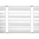 50 mm Alu. persienne - Farve 0150 - Med hvide brede stigebånd