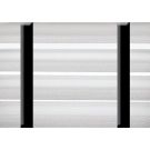 50 mm Alu. persienne - Farve 0150p - Med sorte brede stigebånd
