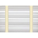 50 mm Alu. persienne - Farve 0150p - Med beige brede stigebånd