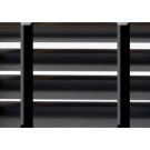 50 mm Alu. persienne - Farve 1858 - Med sorte brede stigebånd