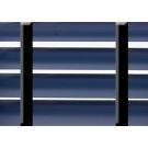 50 mm Alu. persienne - Farve 2251 - Med sorte brede stigebånd