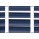 50 mm Alu. persienne - Farve 2251 - Med hvide brede stigebånd