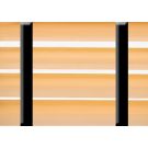 50 mm Alu. persienne - Farve 4156 - Med sorte brede stigebånd