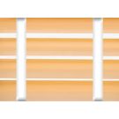 50 mm Alu. persienne - Farve 4156 - Med hvide brede stigebånd