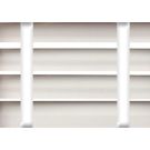 50 mm Alu. persienne - Farve 7113 - Med hvide brede stigebånd