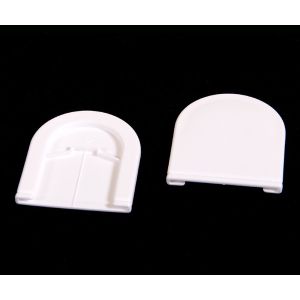 Dækkapper til rullegardin beslag - Hvid