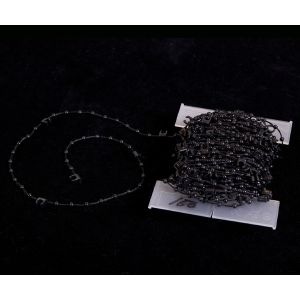 Bundkæde til 127 mm lamelgardin - Sort