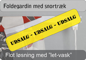 Foldegardiner med snortr&aelig;k