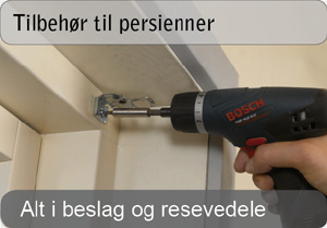 Tilbehør til persienner Tilbehør til persienner