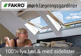 FAKRO m&oslash;rkl&aelig;gningsgardiner