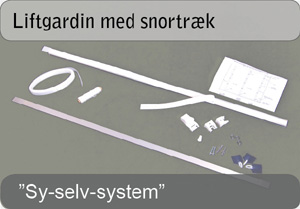 Liftgardin med snortr&aelig;k - "Sy-selv"