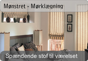 Mønstret foldegardin - Mørklægning Mønstret foldegardin - Mørklægning