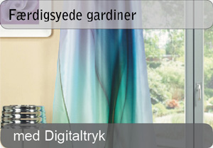 Færdigsyede gardiner med digitaltryk Færdigsyede gardiner med digitaltryk