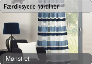 Færdigsyede gardiner - mønstret Færdigsyede gardiner - mønstret
