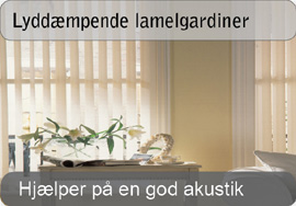 Lyddæmpende lamelgardiner