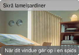 Skrå lamelgardiner
