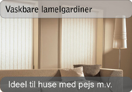 Vaskbare lamelgardiner
