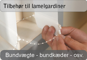 Tilbeh&oslash;r til lamelgardiner