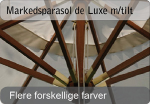 Markedsparasol de Luxe med tilt Markedsparasol de Luxe med tilt
