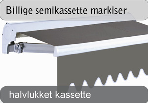 Billige semikassette markiser