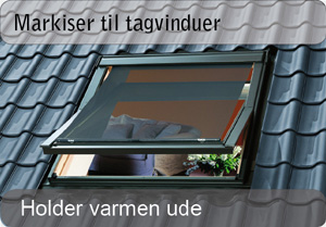 Markiser til tagvinduer
