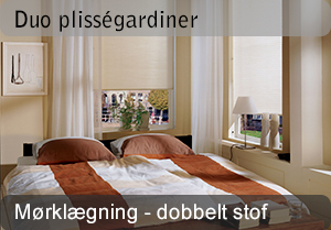 Duo plissegardiner - Mørklægning Duo plissegardiner - Mørklægning