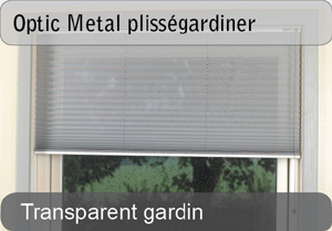 Optic Metal plissegardiner - Transparent Optic Metal plissegardiner - Transparent