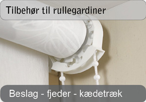 Tilbeh&oslash;r til rullegardiner