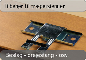 Tilbeh&oslash;r til tr&aelig;persienner