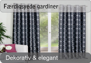 F&aelig;rdigsyede gardiner